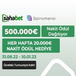 Sahabet 500.000 Euro nakit ödül dağıtıyor