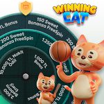 Sahabet Winning Cat çarkıyla nakit ve freespin ödüller